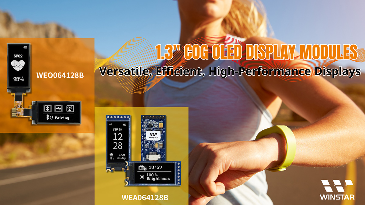1.3インチOLEDディスプレイSPI - COG + PCB, OLED 1.3 SPI - WEO064128B, WEA064128B | WINSTAR