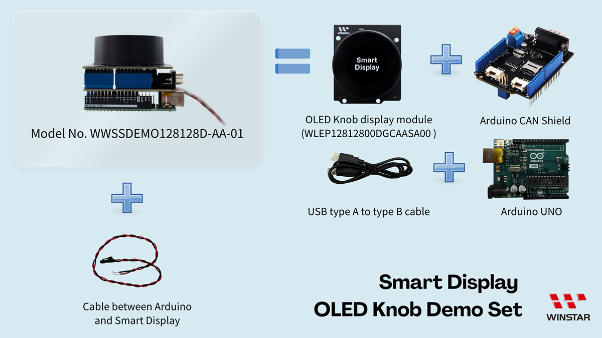 WWSSDEMO128128D-AA-01 - OLED Knob Smart Display Demo Set