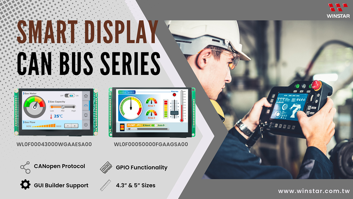 WINSTAR Smart Display CAN bus Series - CANopen -GPIO