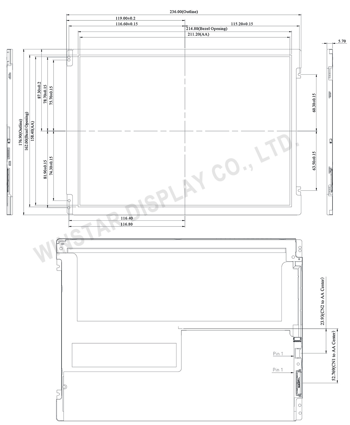 10.4 TFT LCD, 10.4 TFT Display, 10.4 inch LCD Display - Winstar Display