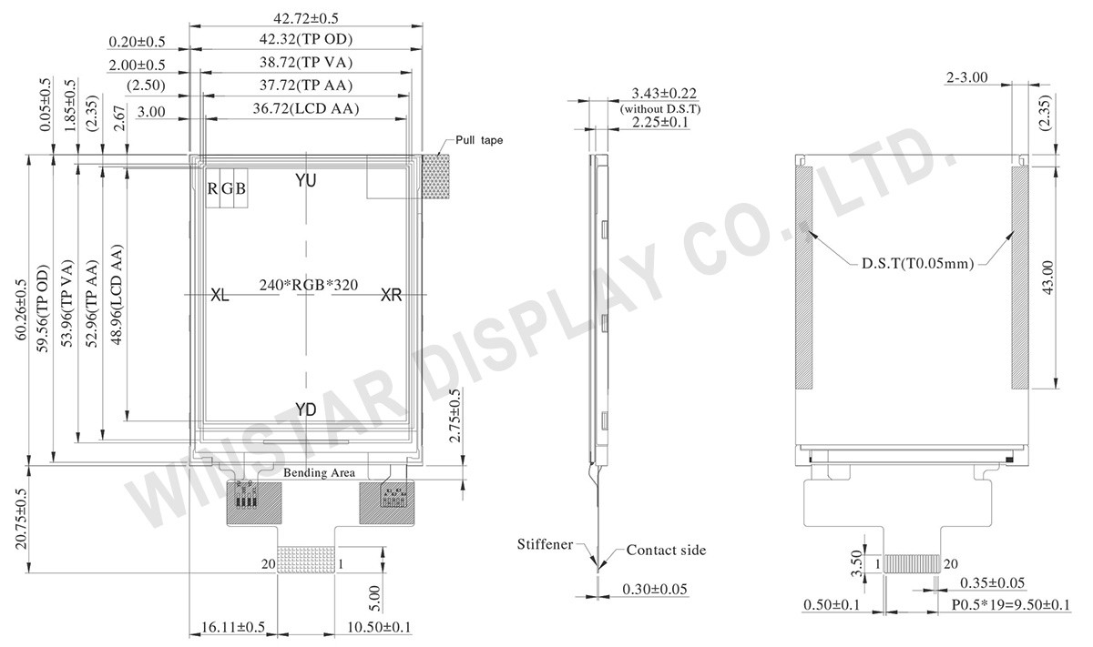 SPI TFT Display, SPI TFT LCD, SPI LCD Display, SPI Display Module - WF24MTLAJDNT0