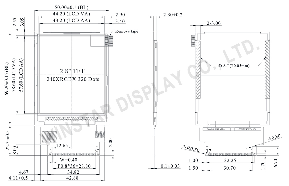 2.8" 240x320 ILI9341 TFT Display, ILI9341 LCD, ILI9341 TFT- Winstar Display