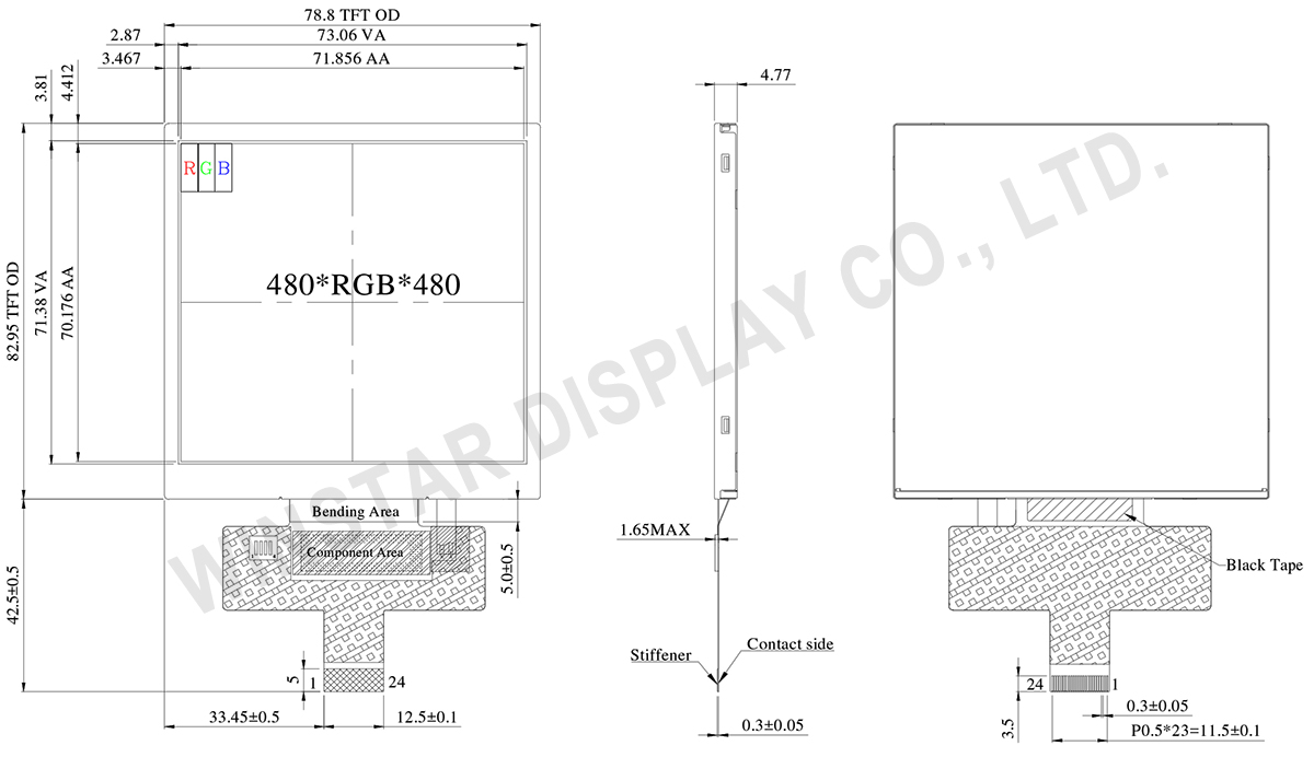 4 TFT LCD, TFT LCD 4, TFT 4, 4 TFT Display, 4 TFT, 4 inch TFT Display, 4 LCD Display - WF40ESWAA6MNN0