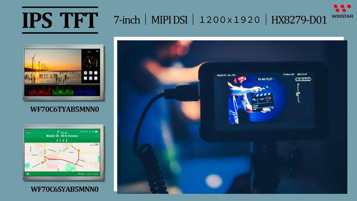 7-inch IPS TFT-LCD Display Module Supports MIPI DSI Interface