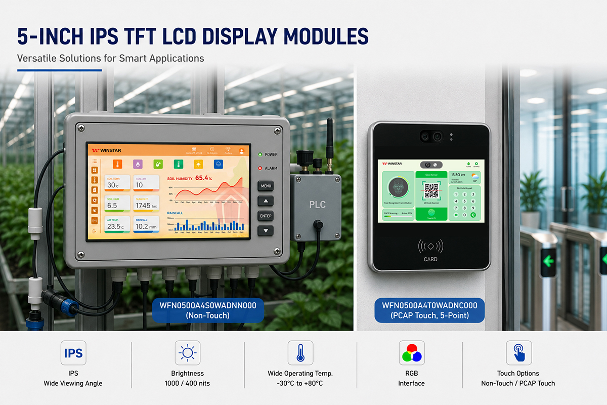 Display TFT LCD IPS de 5 Polegadas - WFN0500A4