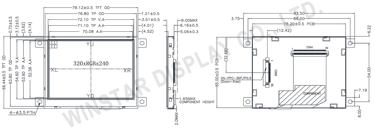 Resistive Touch Screen TFT, TFT Resistive Touchscreen, TFT Resistive Touch, Resistive Touch Screen