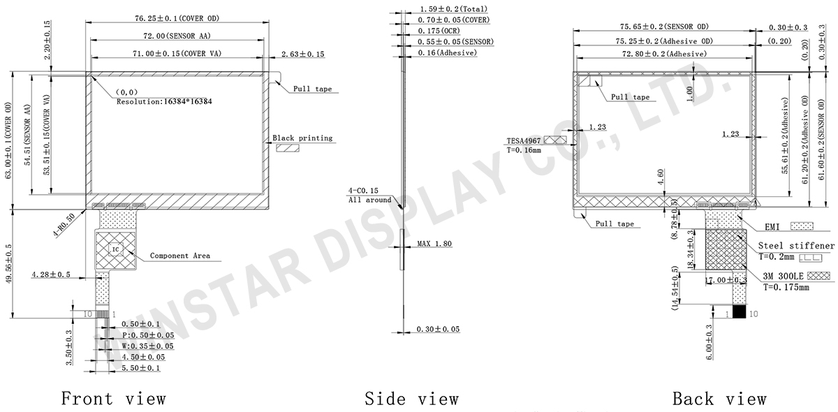 3.5 inch Touch Screen, 3.5 inch Touch Panel - Winstar Display