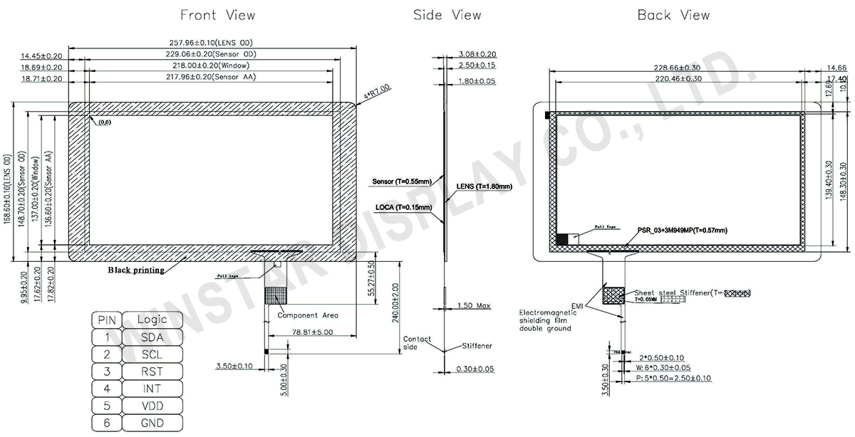 10.1 inch Touch Screen, 10.1 inch Touch Panel - Winstar Display