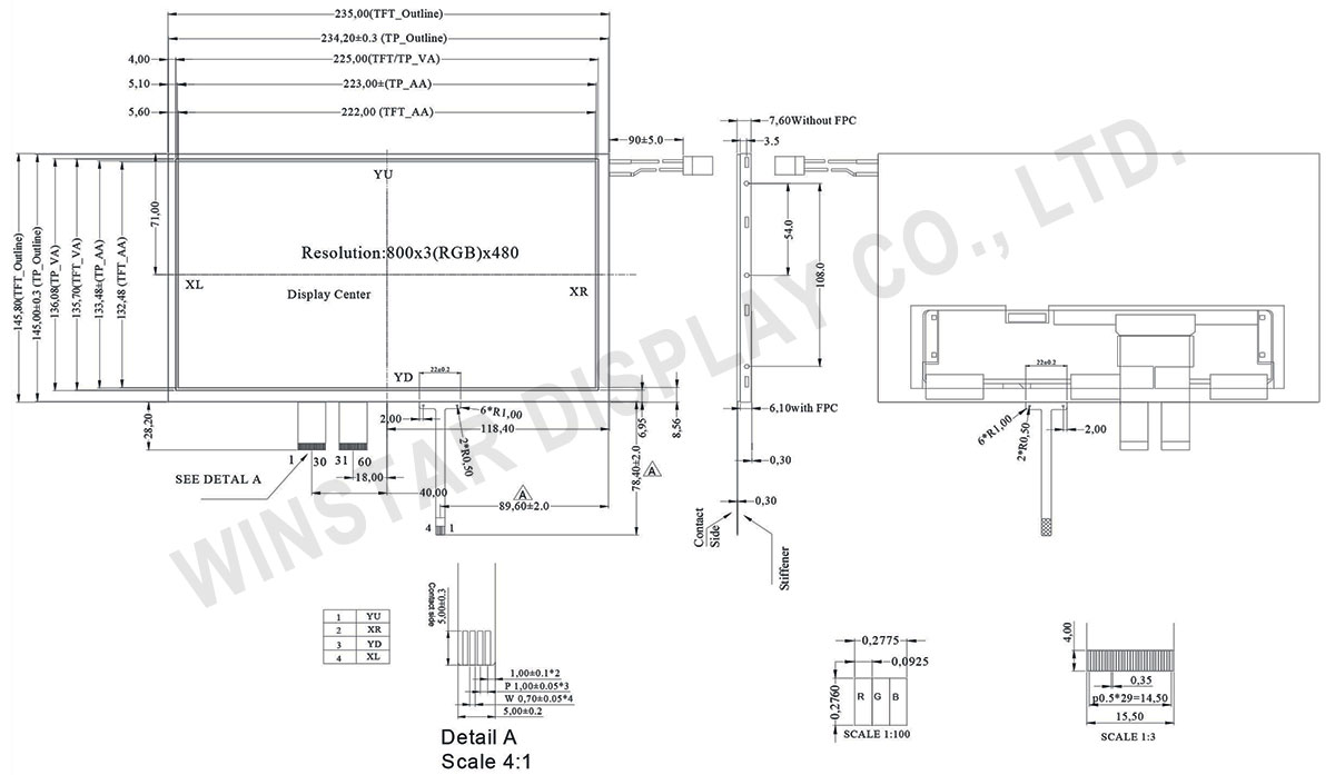 10.2 RTP TFT Modules - WF102ATIAGDNTA