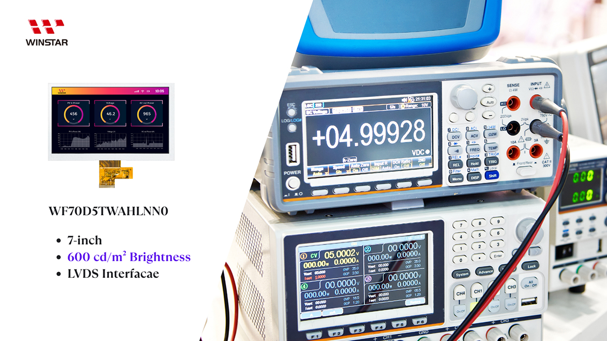 7-inch Wide-Temperature TFT Display Module (IPS, 600 nits, LVDS Interface) - WF70D5TWAHLNN0