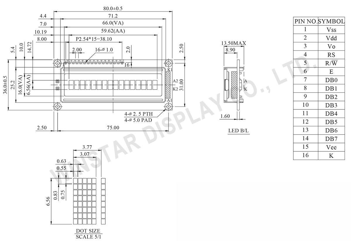 WH1601A VATN - Contour Drawing