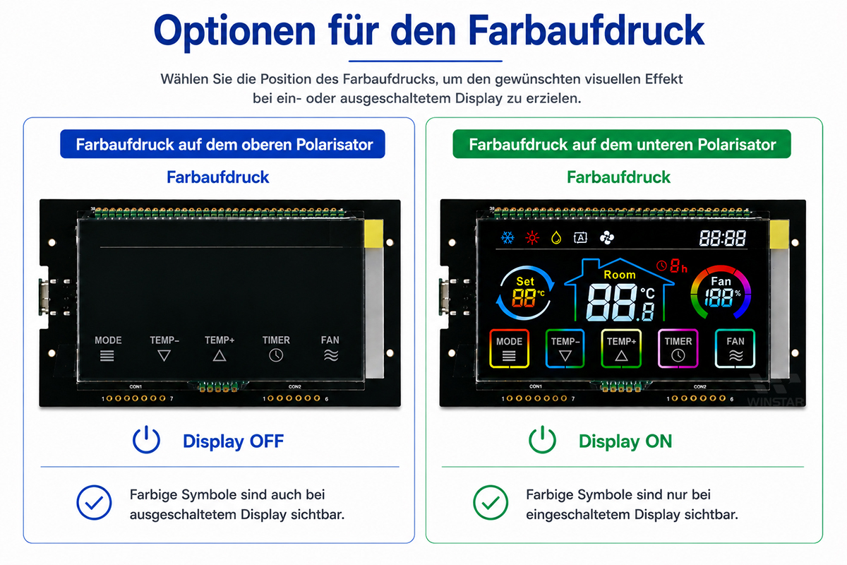 Optionen für den Farbdruck