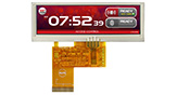 3.9 inch Stretched Bar LCD Display with Resistive Touch Panel - WF39BTLASDNT0
