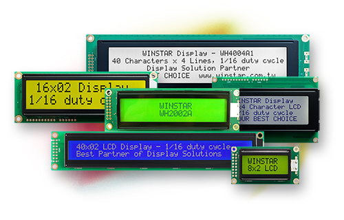 キャラクタ液晶,キャラクタ液晶モジュール, モノクロLCD, LCDキャラクタディスプレイモジュール