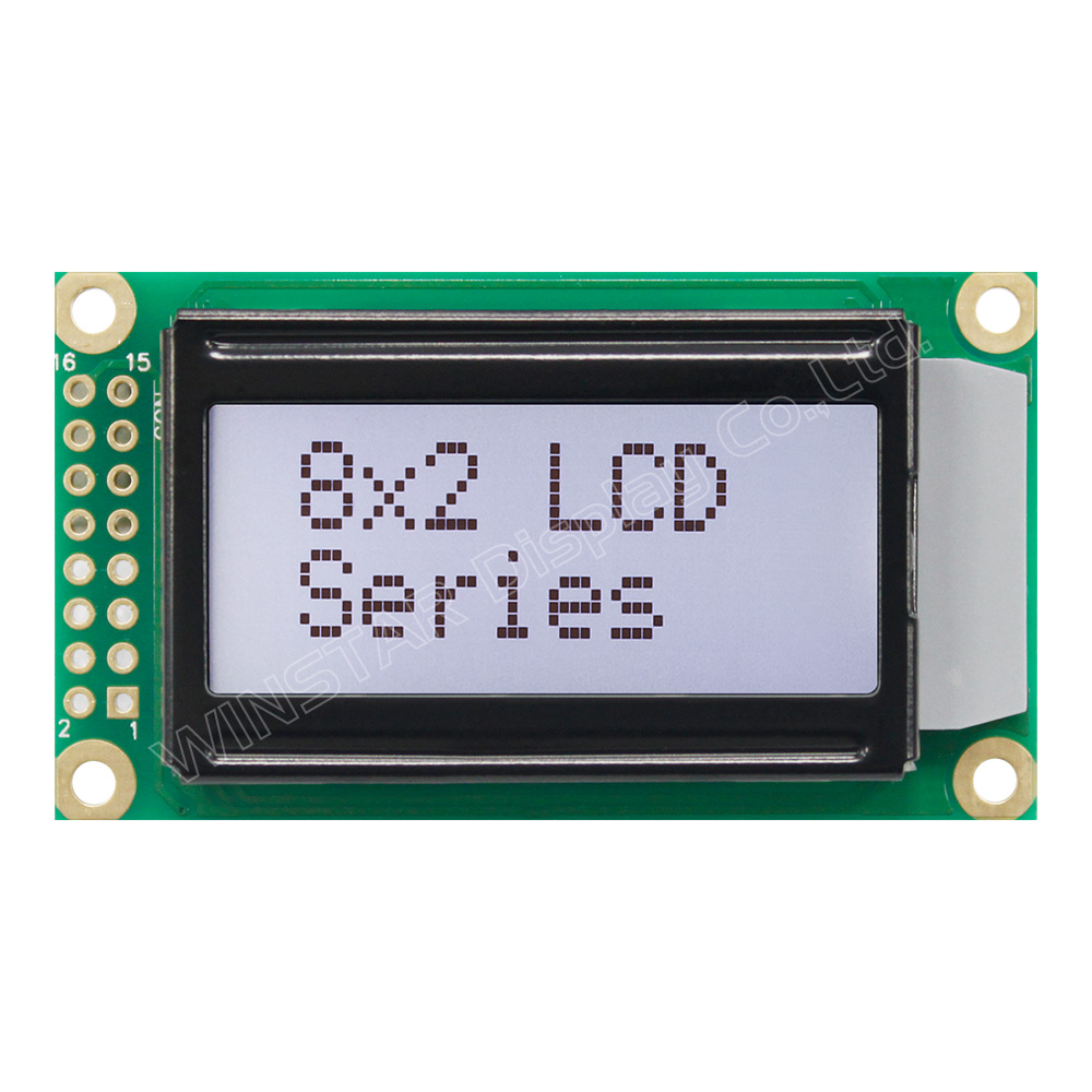 8x2 Character LCD, 8x2 LCD Display, 8x2 LCD Module - WINSTAR