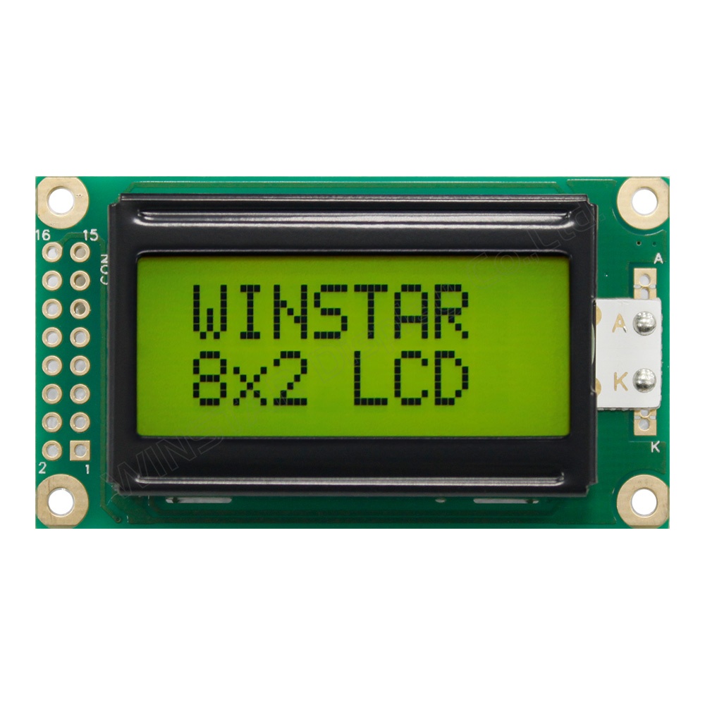 Affichage LCD 8 x 2 caractères sur 2 lignes - WH0802A1
