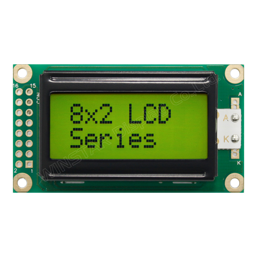 8x2 Character LCD, 8x2 LCD Display, 8x2 LCD Module - WINSTAR