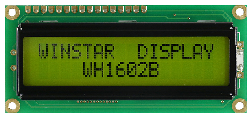 1602 LCD モジュール (16x2行) - WH1602B - ウィンスターディスプレイ