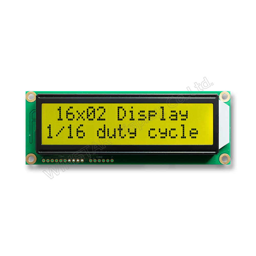 thumbnail image 2 of WINSTAR WH1602L1-YYH-JT 16x2 LCD Display Module - Yellow/Green, 5V, HD44780 Compatible (Open Box) 2 of 5