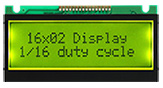 16x2 LCD монохромный - WH1602S