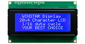 LCD alfanumerici 20x4, UART - WH2004AR