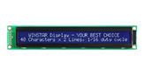 Wyświetlacz alfanumeryczny LCD 40x2, Ekran Ciekłokrystaliczny - WH4002A