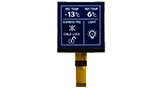 128x128 COG LCD 表示器 (ST75161 IC) - WO128128B
