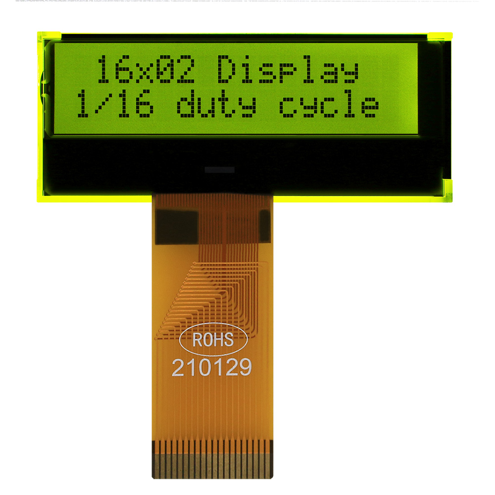 Chip-on-Glass LCD 모듈 16x2 - WO1602F