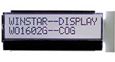 I2C COG LCD模組 16x2 - WO1602G