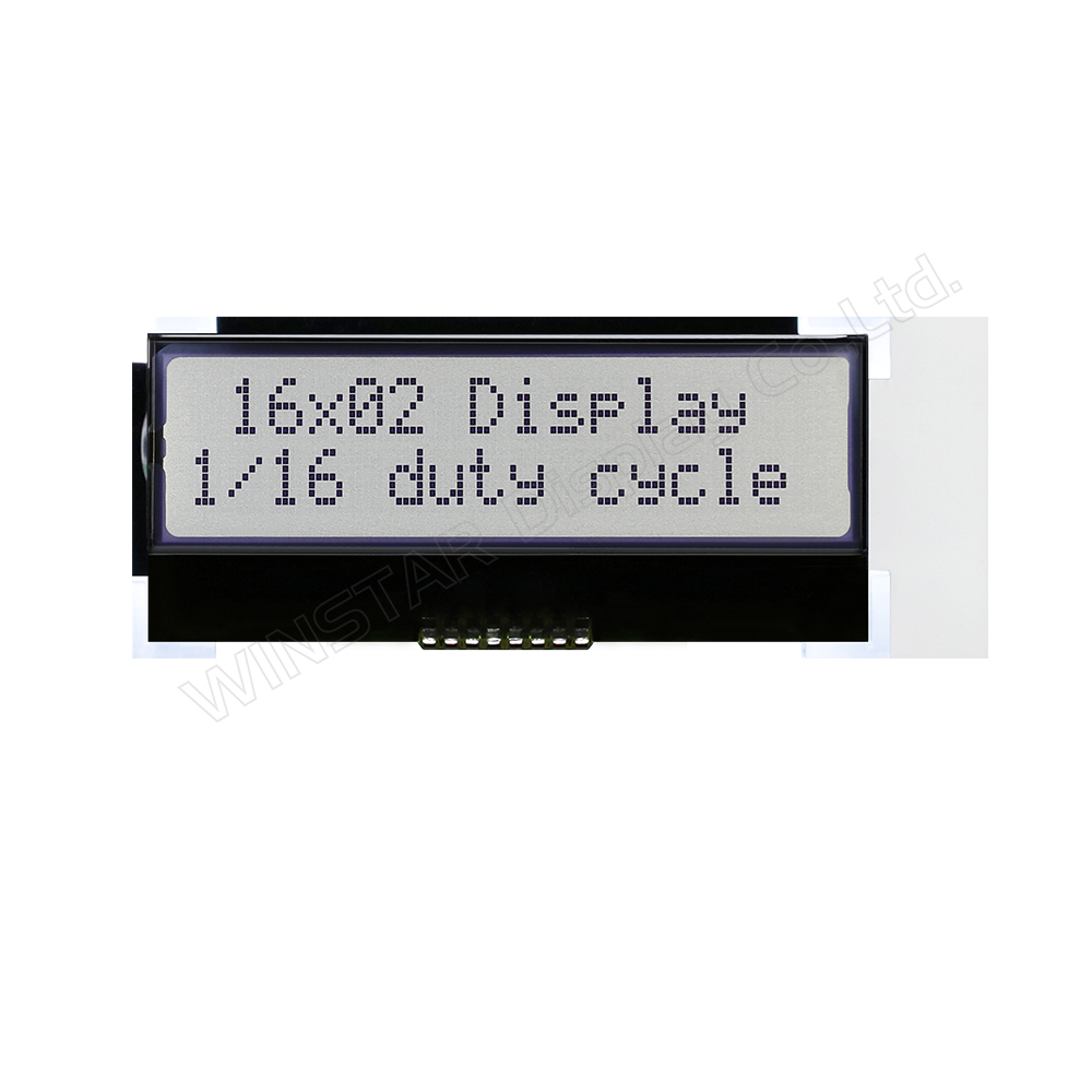 16x2 モノクロディスプレイ- COG 液晶 モジュール - WO1602I