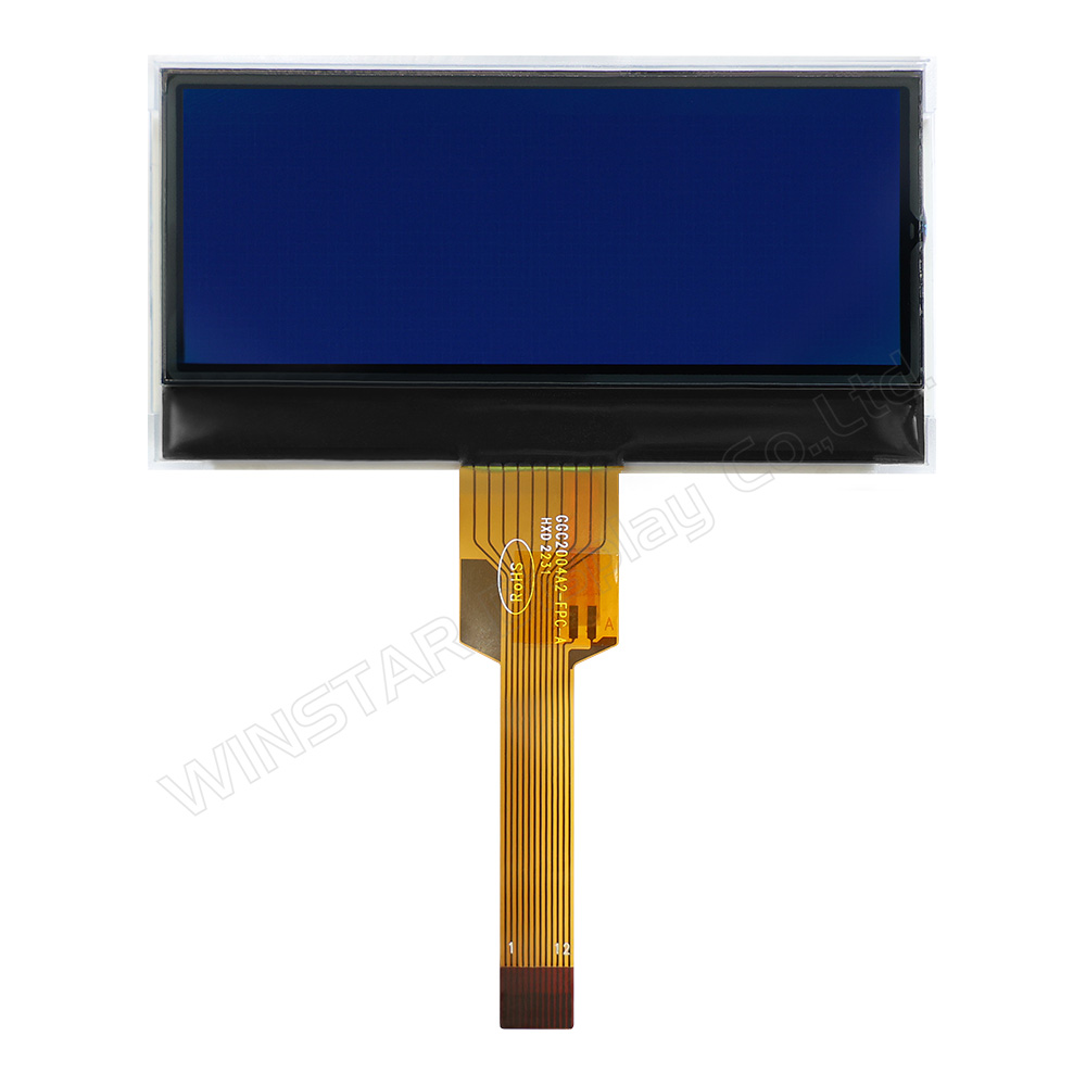 20x4 COG LCD显示器带FPC - WO2004C