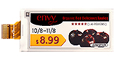 2.9-inch 128x296 Four-Color Electronic Paper Display - WAA0290A2CNA8NXXX000