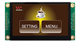4.3-Inch Entry Level UART LCD Module with Projected Capacitive Touchscreen - WL0F00043000UGFAAEA00