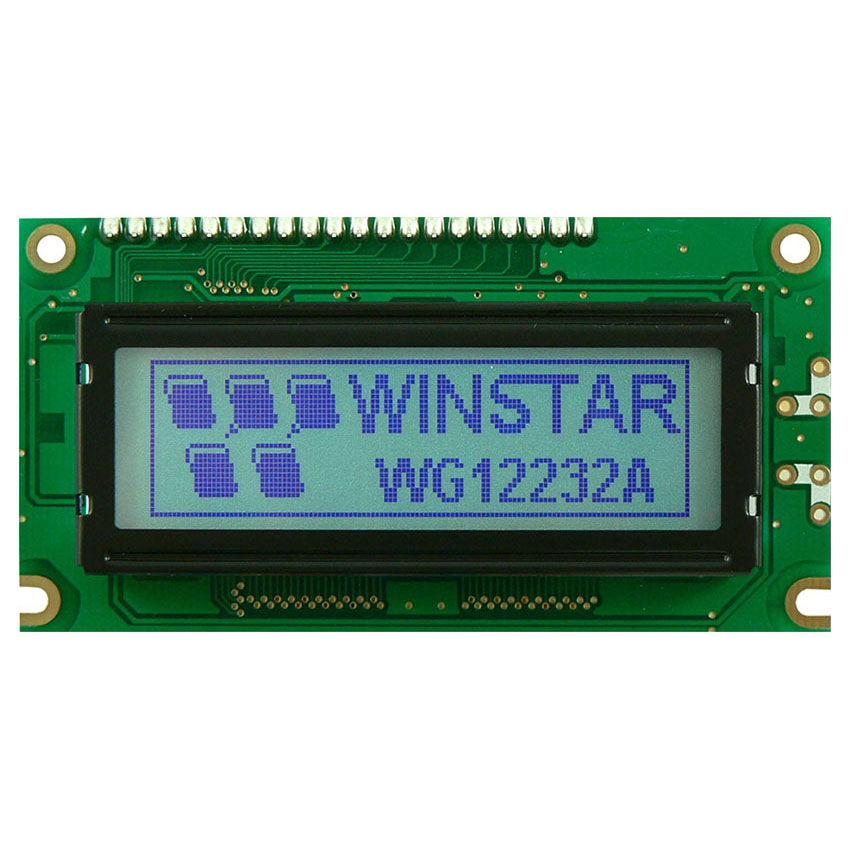 Display Cristal Líquido de 122x32 com uma placa PCB - WG12232A
