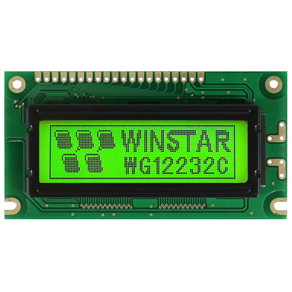 Display LCD Gráfico 122x32 com uma placa PCB - WG12232C