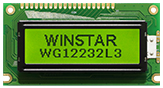 Display Cristal Líquido 122x32 com uma placa PCB - WG12232L