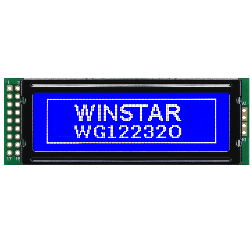 Display LCD Gráfico 122x32 com uma placa PCB - WG12232O