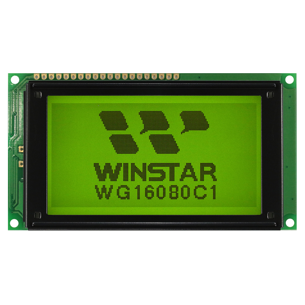 WINSTAR WH1602L1-YYH-JT 16x2 LCD Display Module - Yellow/Green, 5V, HD44780 Compatible (Open Box)