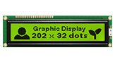Monochromatyczny Wyświetlacz Graficzny 202x32 - WG20232A