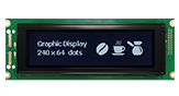 240x64單色點矩陣繪圖LCD顯示器 - WG24064A