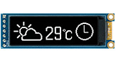 1.71 дюйма COG+PCB 128x32,Графический OLED дисплей - WEA012832P