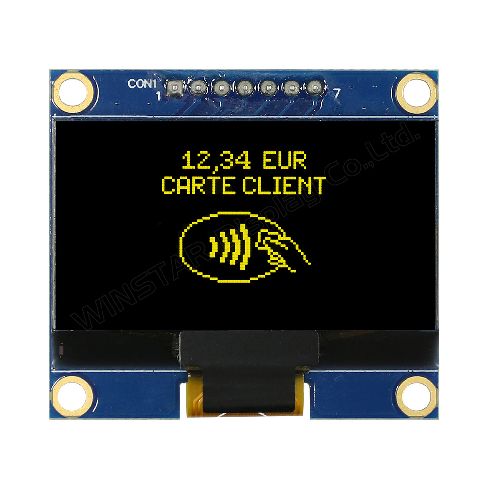 OLED Display Gráfico 128x64 de 1,54 polegadas com PCB - WEA012864A