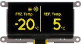 2.7 128x64 COG OLED-Anzeigemodule mit Rahmen - WEF012864Q