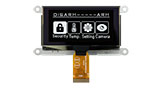 2.7寸,128x64  COG OLED显示屏 (IC SSD1357) 配备铁框 - WEF012864U