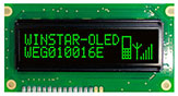 Modulos OLED 2.4 pulgada, 100x16 puntos, WS0010, Interfaz 6800 / 8080 / SPI - WEG010016E