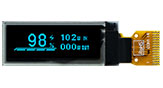 0.91 吋 128x32 繪圖型 COG OLED 顯示器模組 (SH1106) - WEO012832R