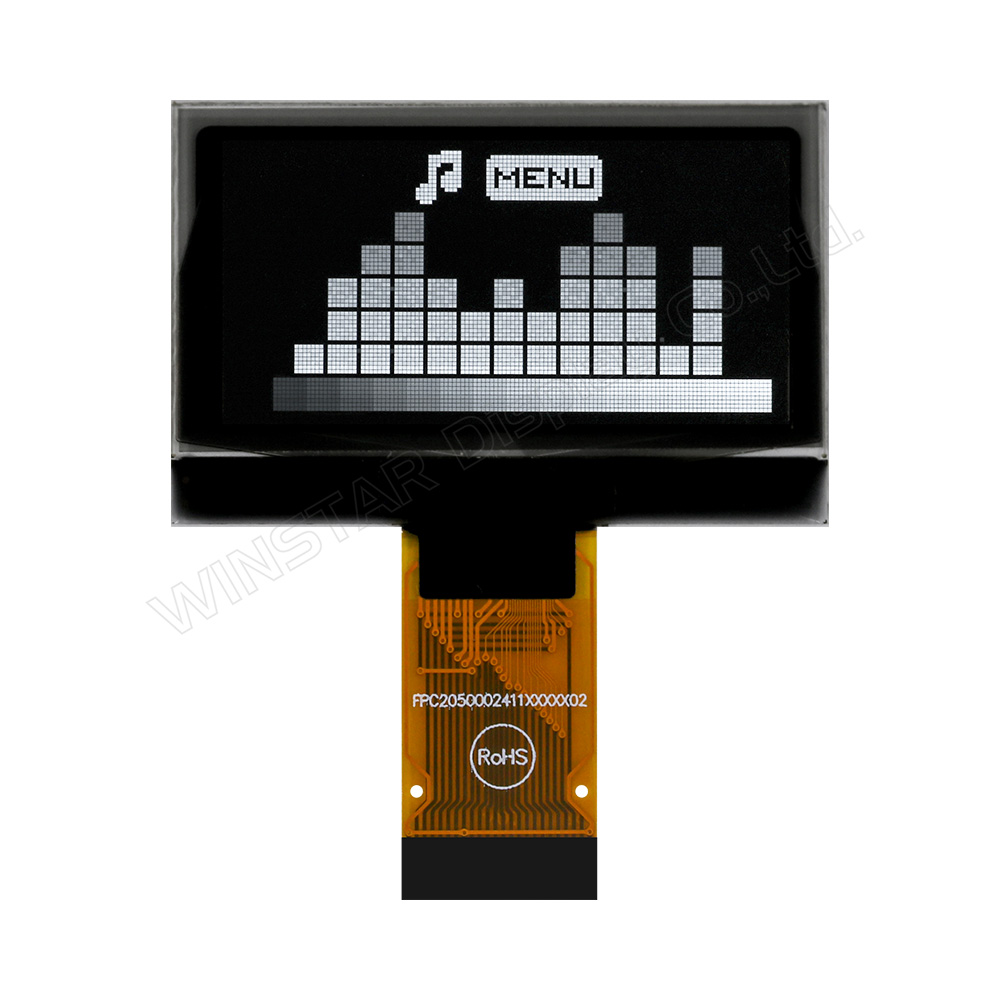 1.54 OLED SSD1327 Display, 128x64 COG SSD1327 OLED Support Grayscale - WEO012864AA