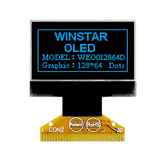 薄型 0.96吋 OLED 顯示模組,0.96 OLED - WEO012864D