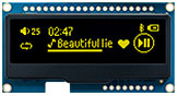 Display Gráfico OLED 2,23 polegadas 128x32 (SH1106) + PCB - WEP012832N