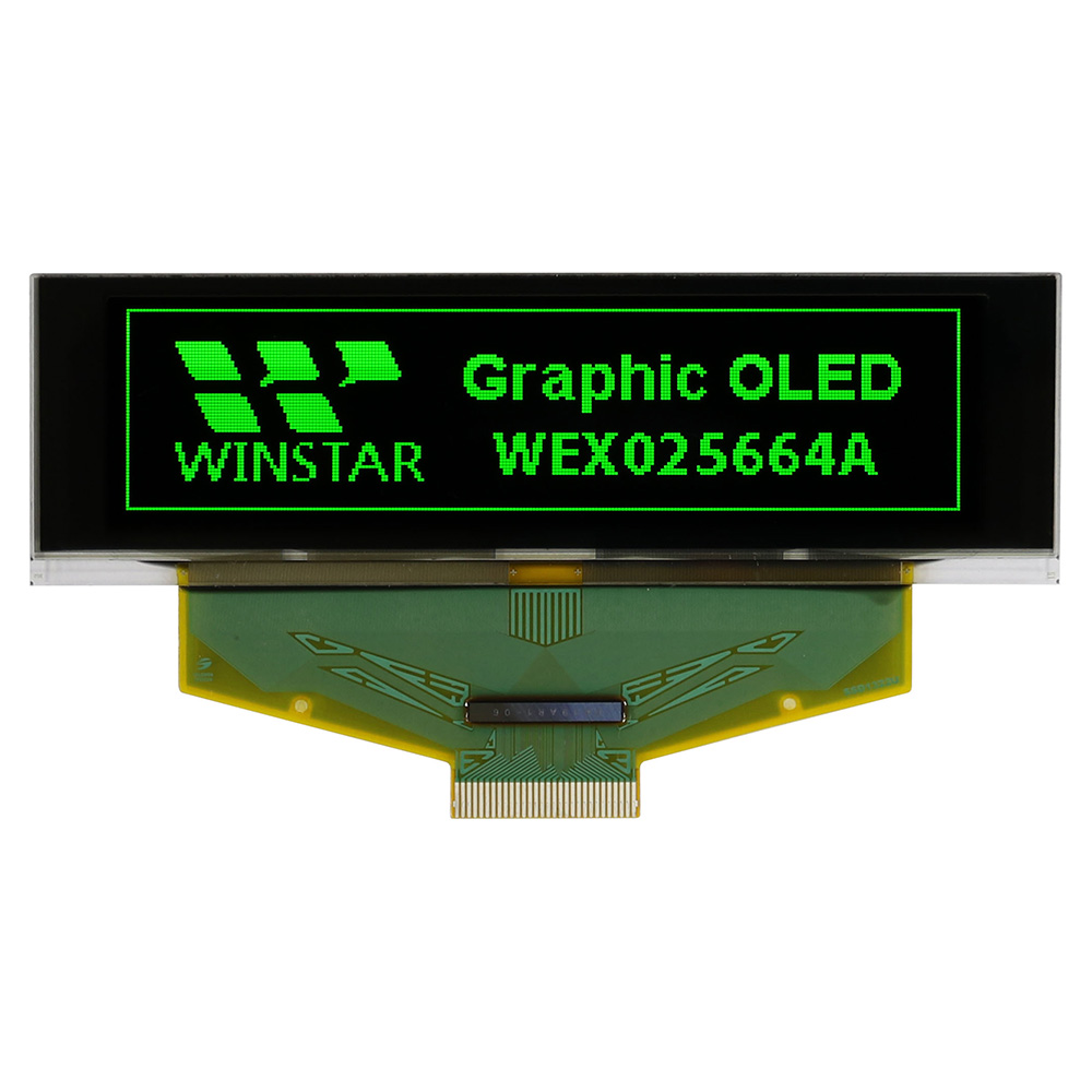 2.8インチ256x64 COF グラフィック有機ELディスプレイ - WEX025664A